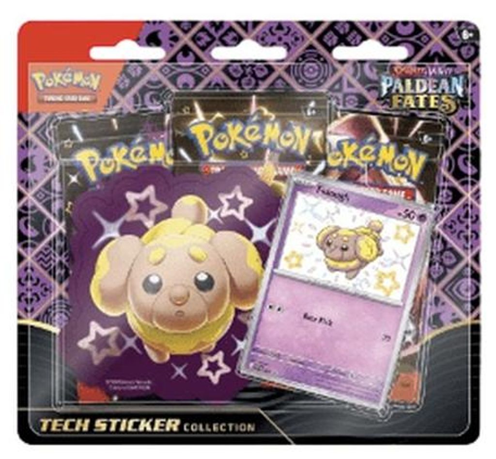Pokemon Paldean Fates: Fidough Tech Sticker Collection Zdjęcie produktu 