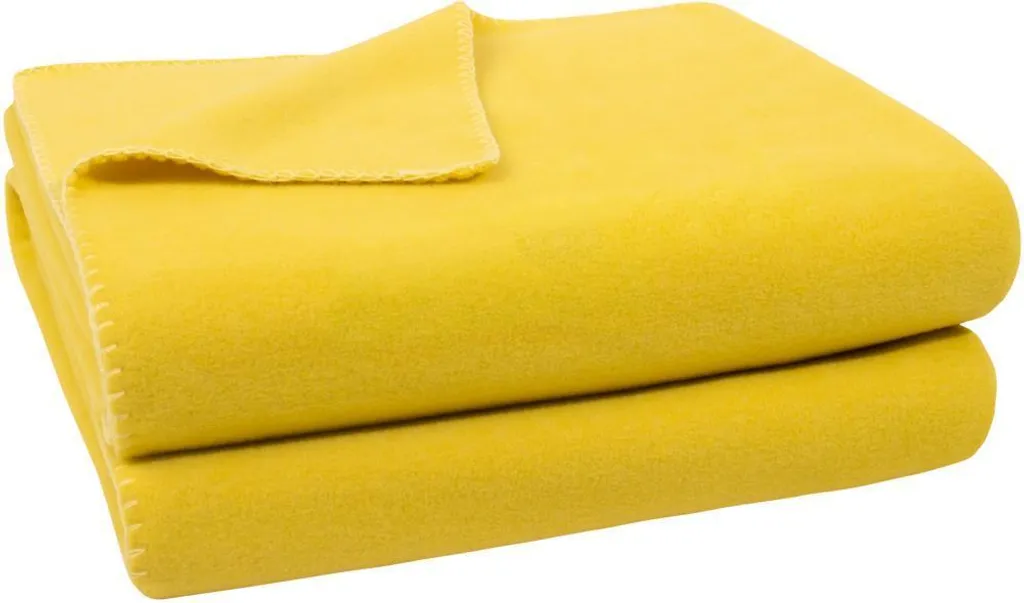 Plaid Zoeppritz Curry 110x160 - Coperta Design Soft-Fleece d'Arredo