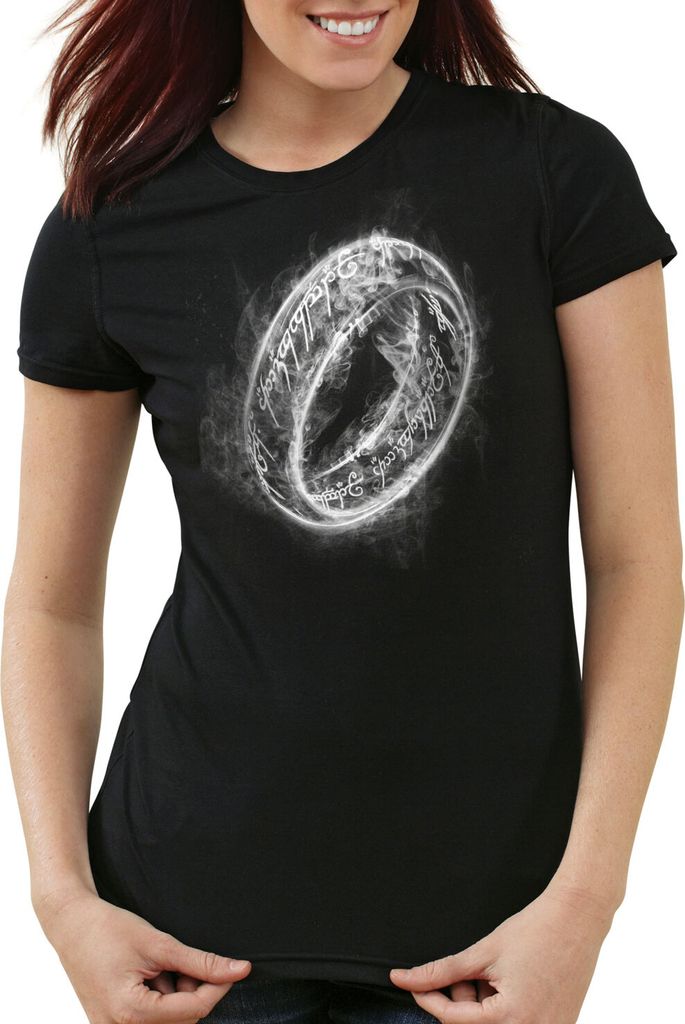style3 Der Eine Ring Damen T-Shirt neuseeland auenland, Größe:XL