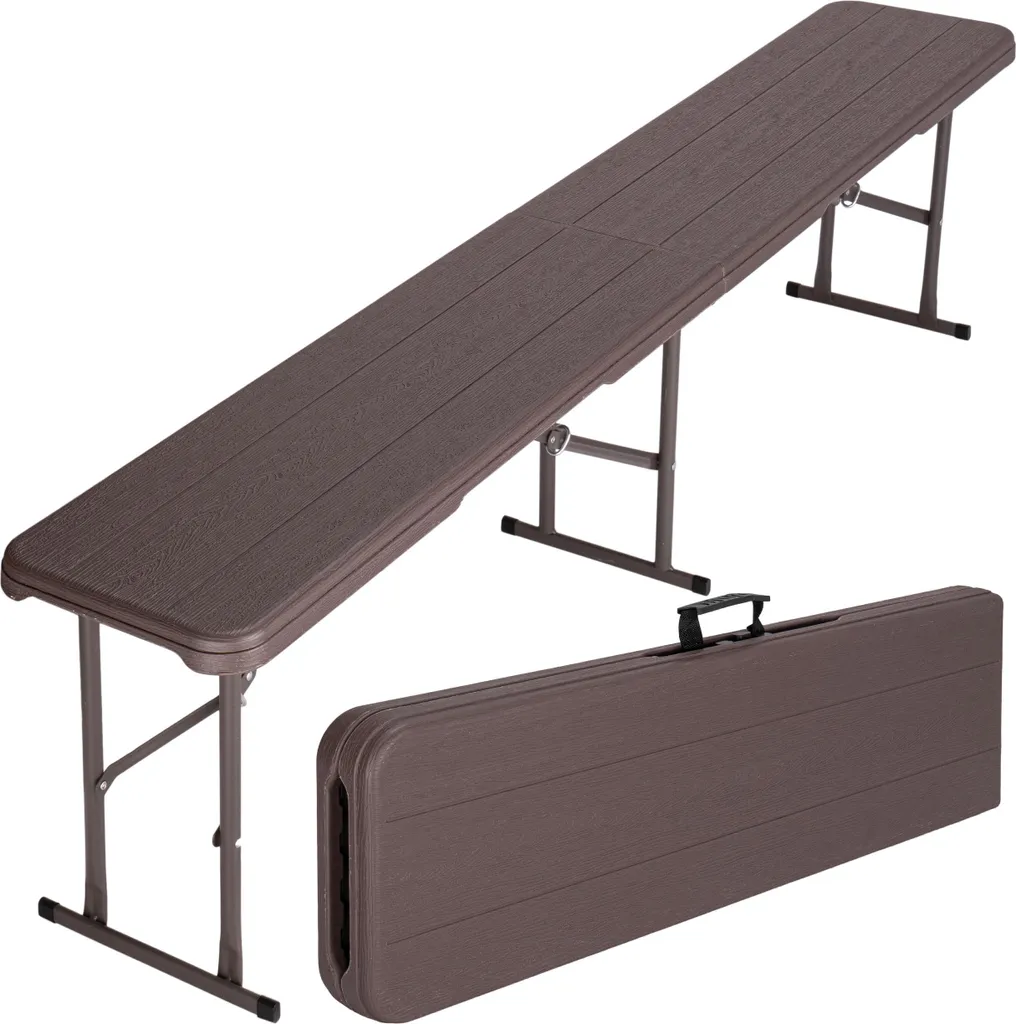 Banc de jardin pliable 183 cm Woodland Brown pour réception outdoor