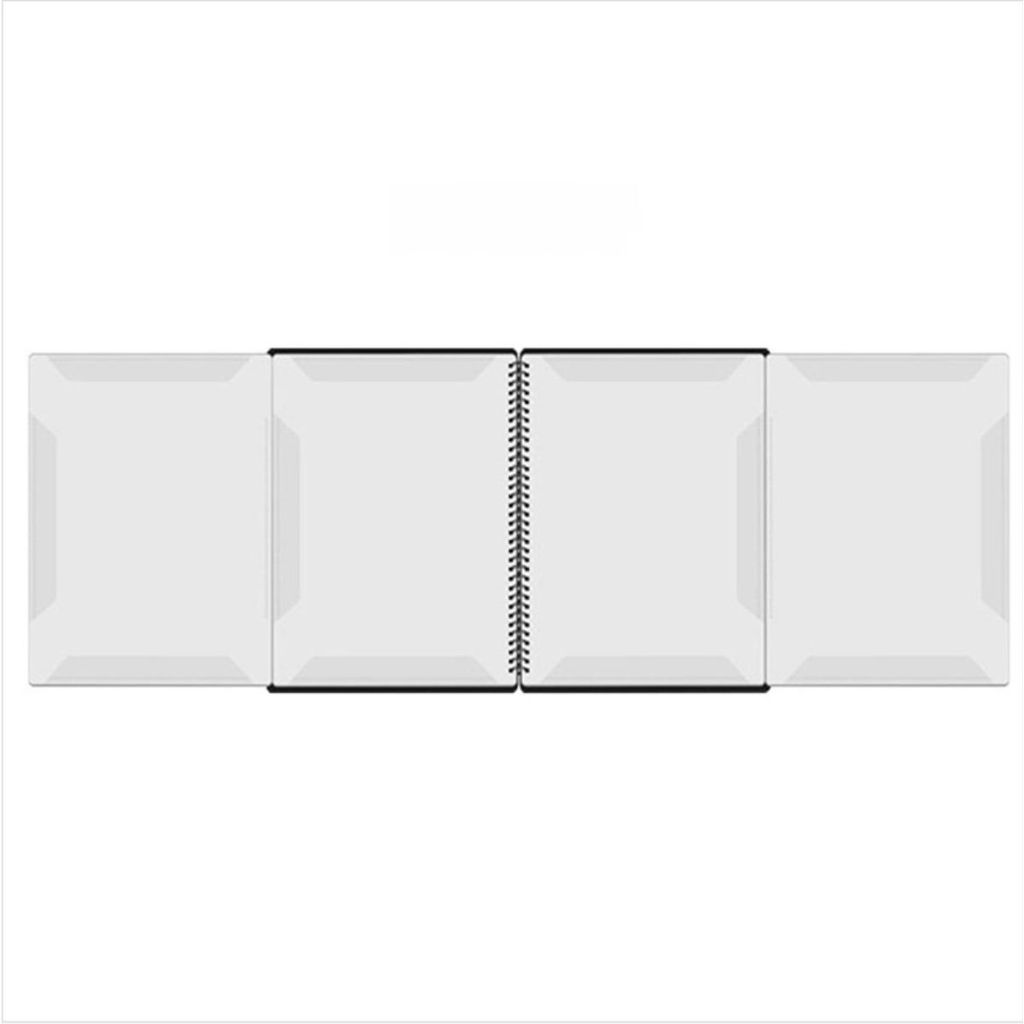 INF A4 Partiturmappe PET entspiegelte 4-seitige Notenmappe 30cm x 21cm