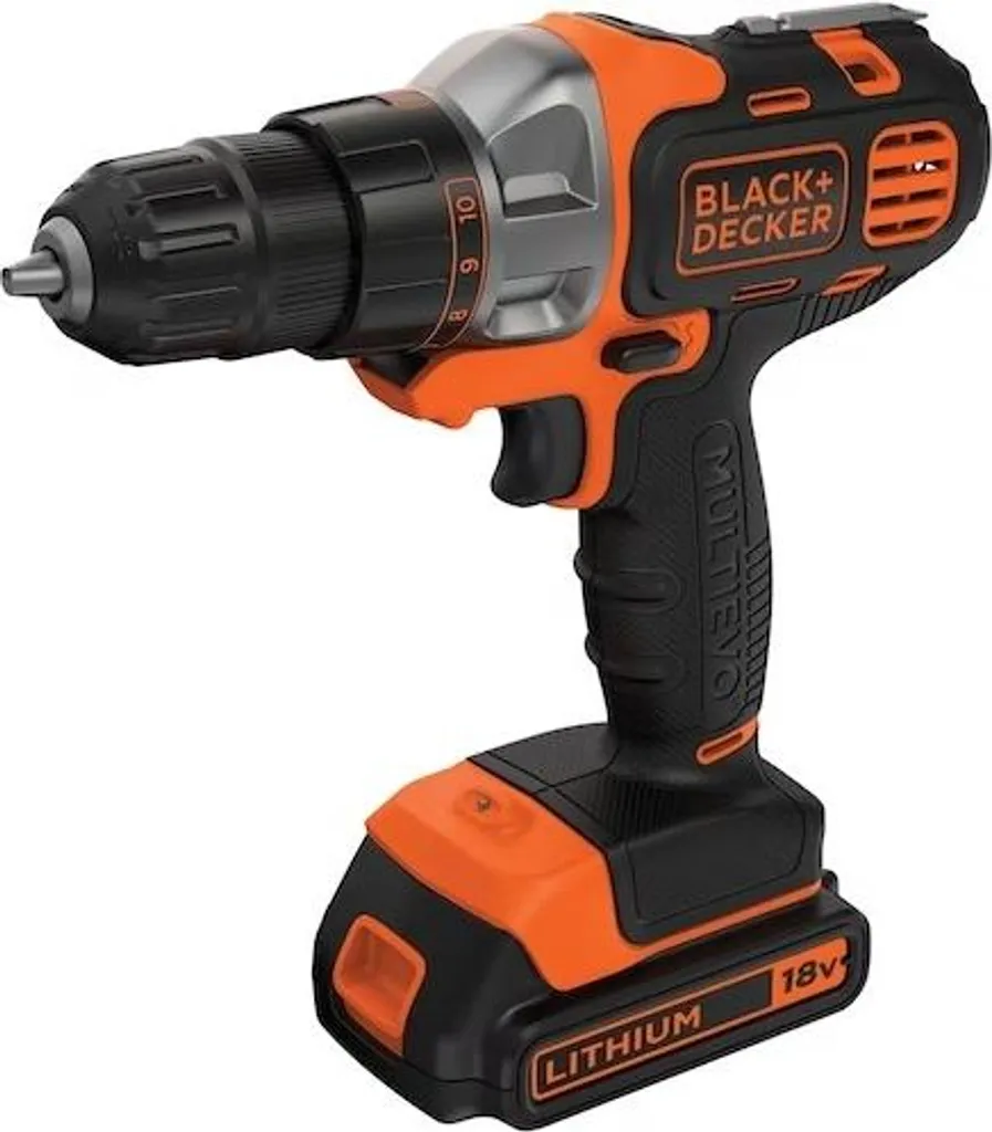 Perceuse multi-tête 18V MULTIEVO BLACK+DECKER système interchangeable