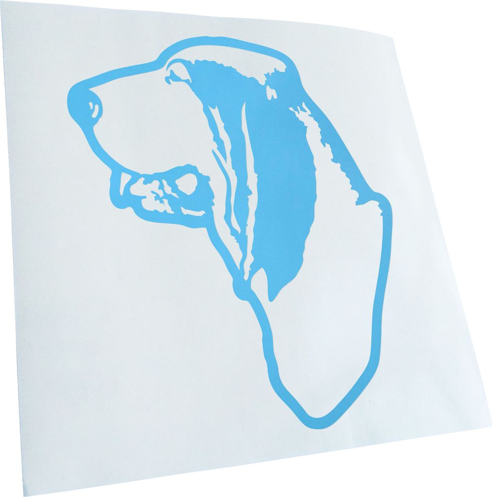 Kiwistar - Autoaufkleber - Bracco Italiano Hund - Lichtblau - 60x50cm - Aufkleber für Auto, Laptop, Fahrrad, LKW, Motorrad mehrfarbig JDM Decal Ra...
