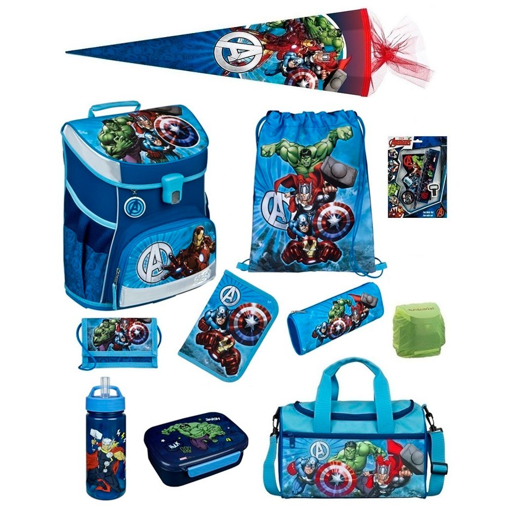 Avengers Schulranzen Set 15tlg Scooli Campus Fit Produktbild 