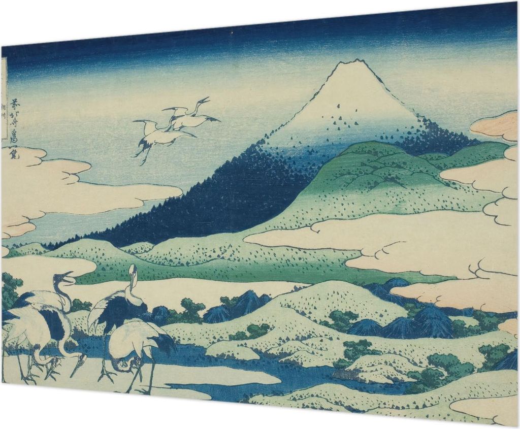 Wandtapete - Dekorative Tapete für Wohnzimmer - Tapetenfolie für Wanddekoration - 312x219 cm - Kräne und Berge