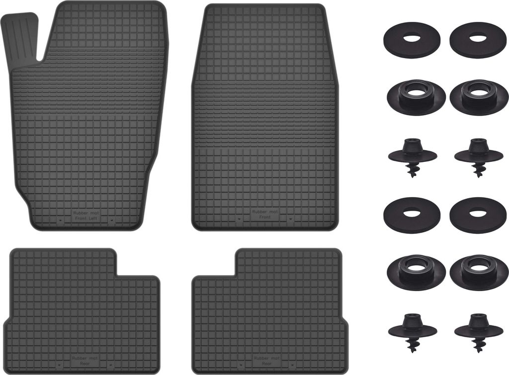 Gummimatten Mit Stoppern Für: Kia Sportage I (1995-2004) Schwarz Set