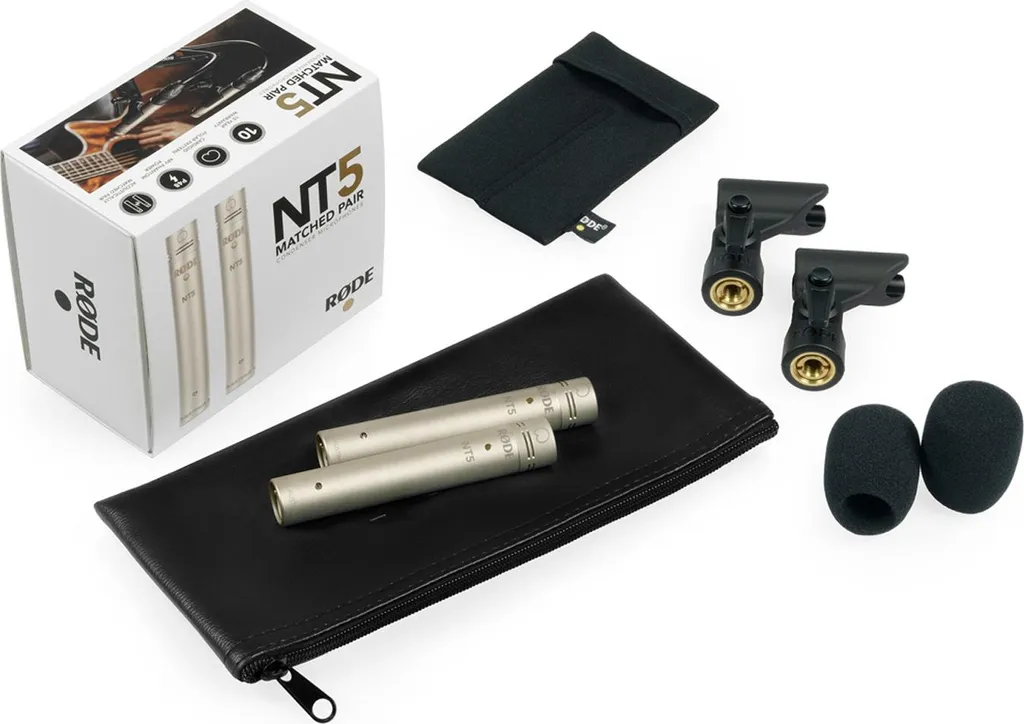 Rode NT5 MP Microphones Cardioïdes Appairés avec Accessoires Inclus