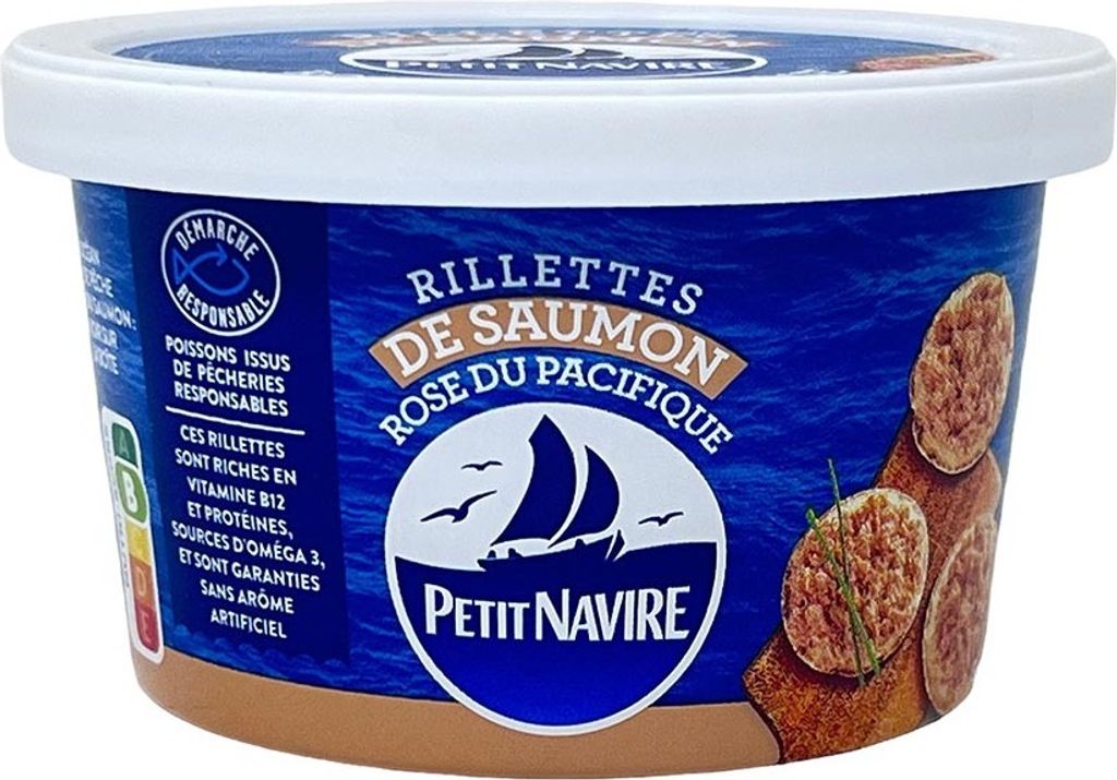 Petit Navire Rillettes de Saumon – Köstliche Lachspaste mit cremiger Textur, 125g