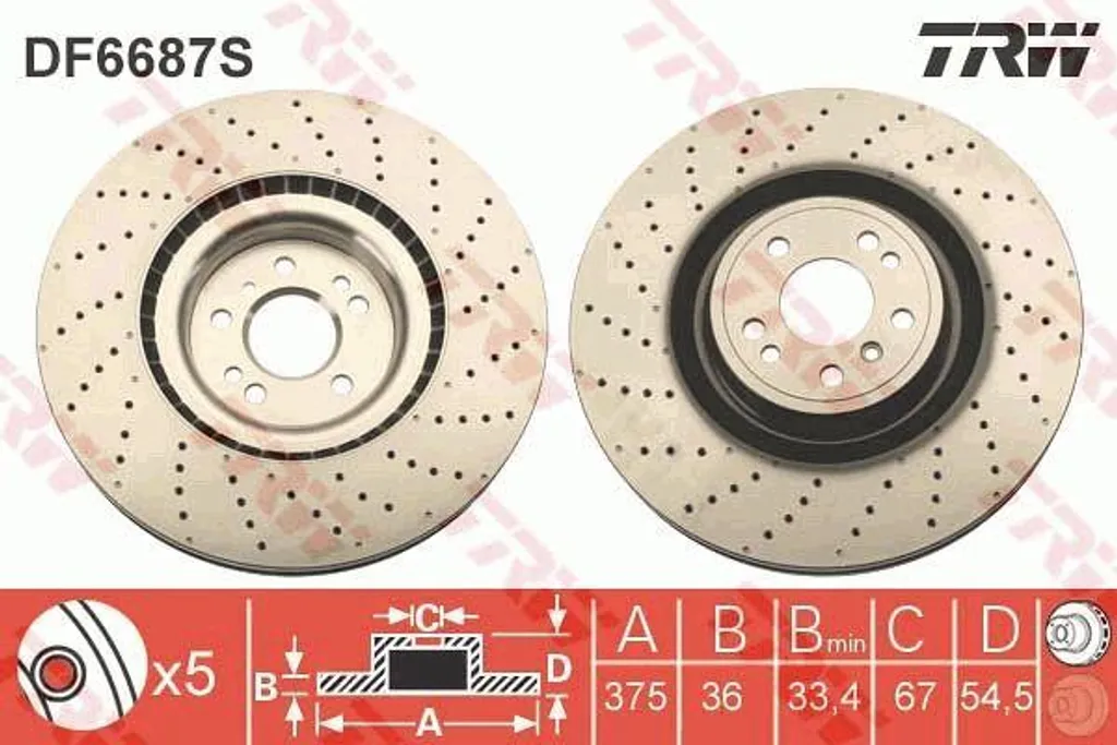 Disque de frein TRW DF6687S : stop aux vibrations Mercedes GLE et M