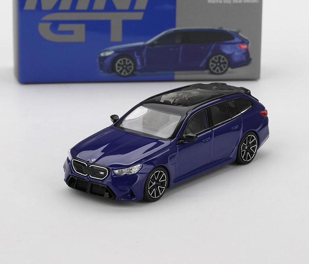 BMW M5 Touring Marina Bay Blau Metallic - Mini GT 1:64