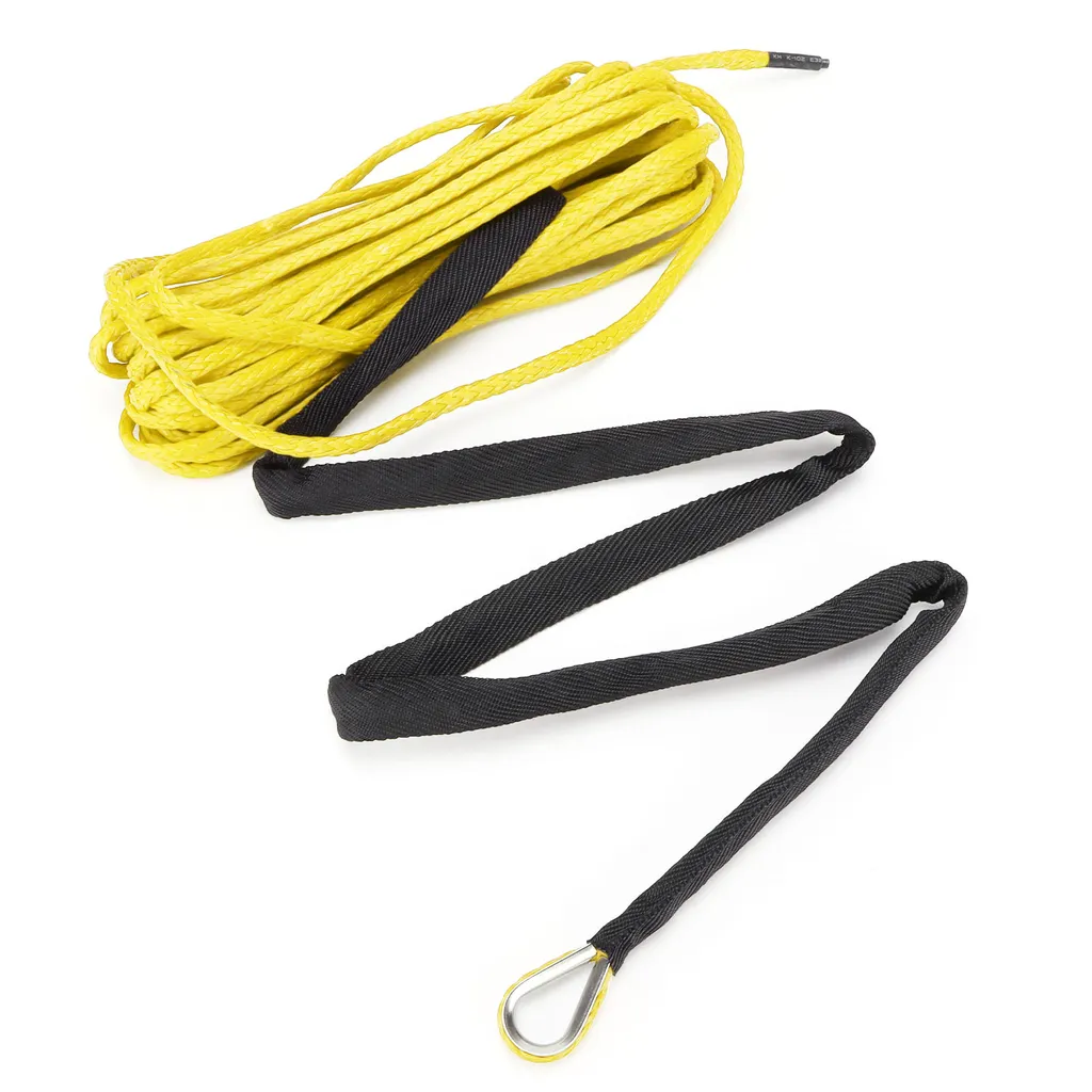 WINCHMAX. - Corda Sintetica per verricello di Alta qualità, 30 m x 12 mm, con Gancio da Competizione