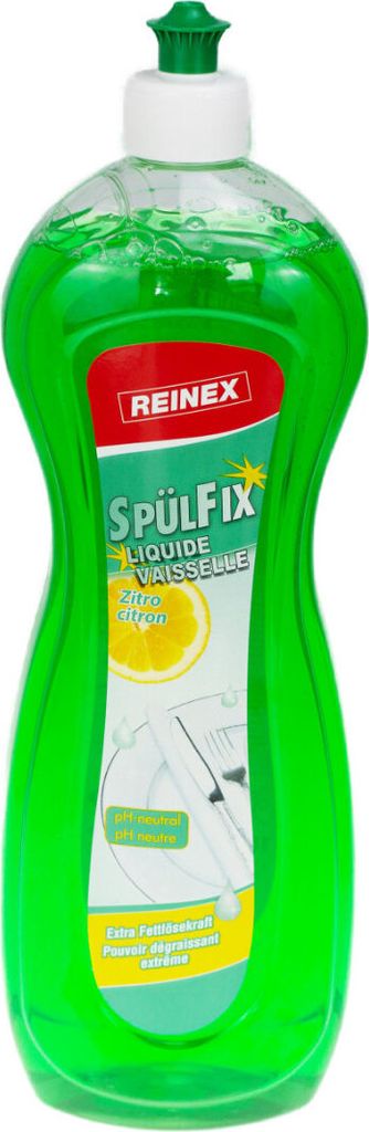 REINEX Handspülmittel Spülfix Zitro, 1.000 ml, pH-neutal extra Fettlösekraft