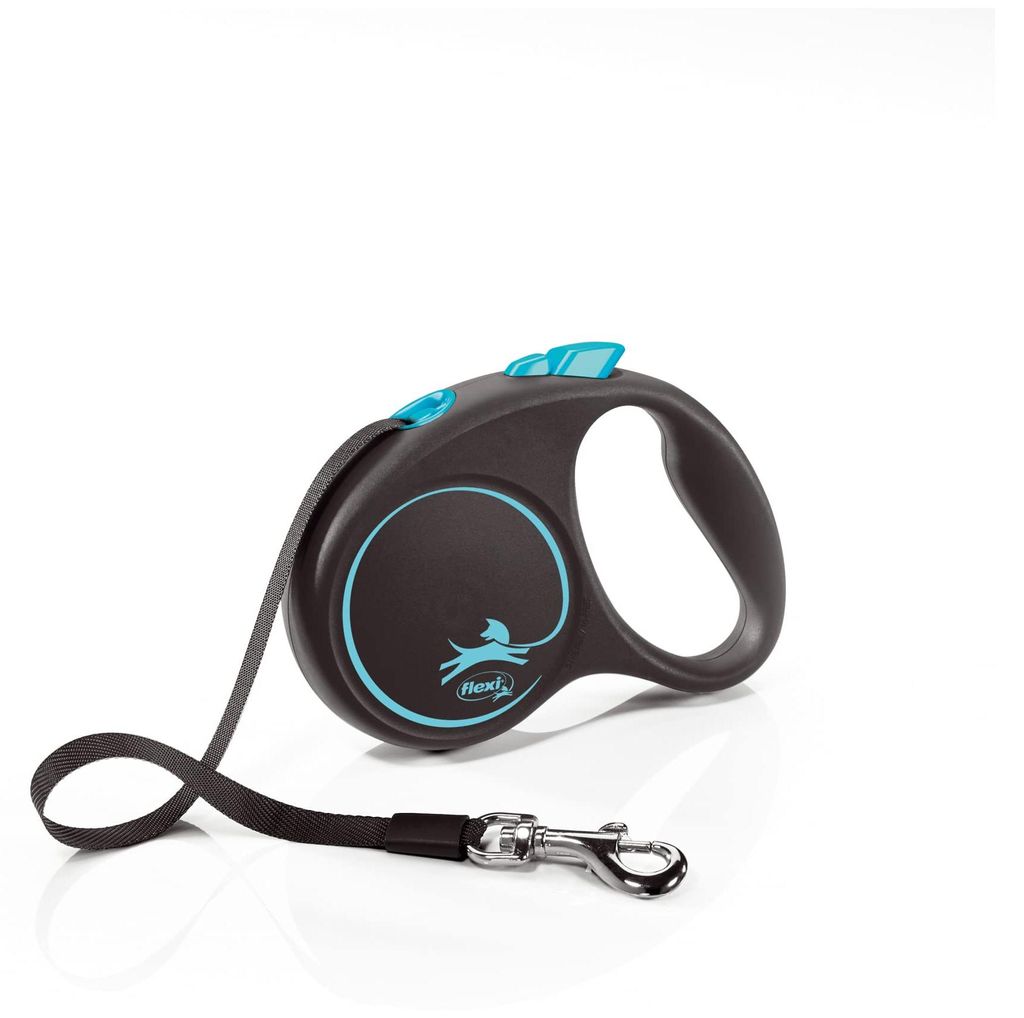 flexi BLACK DESIGN Gurt 5 m blau Produktbild 