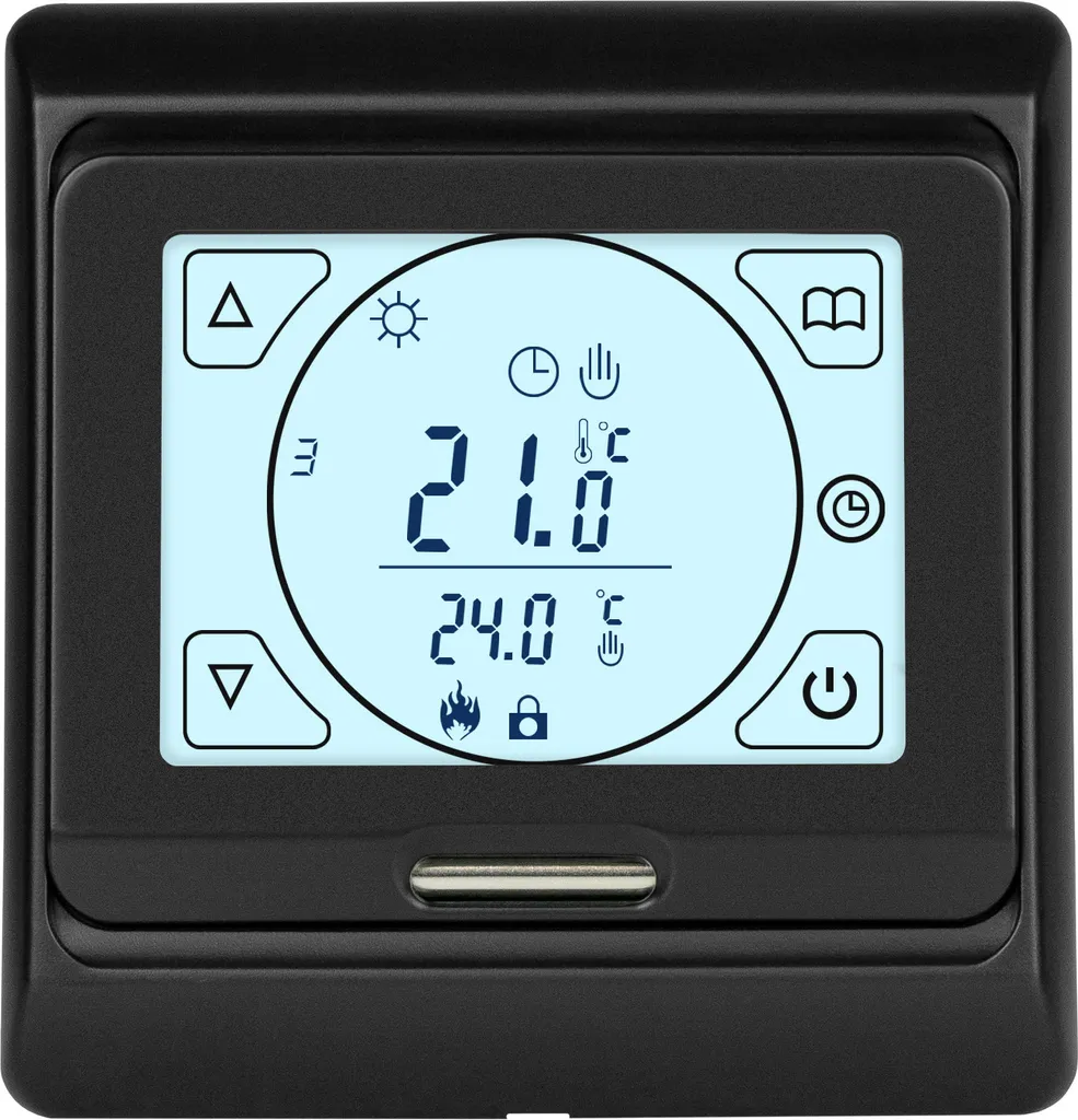 Thermostat numérique E91 noir : finissez-en avec le gaspillage thermique