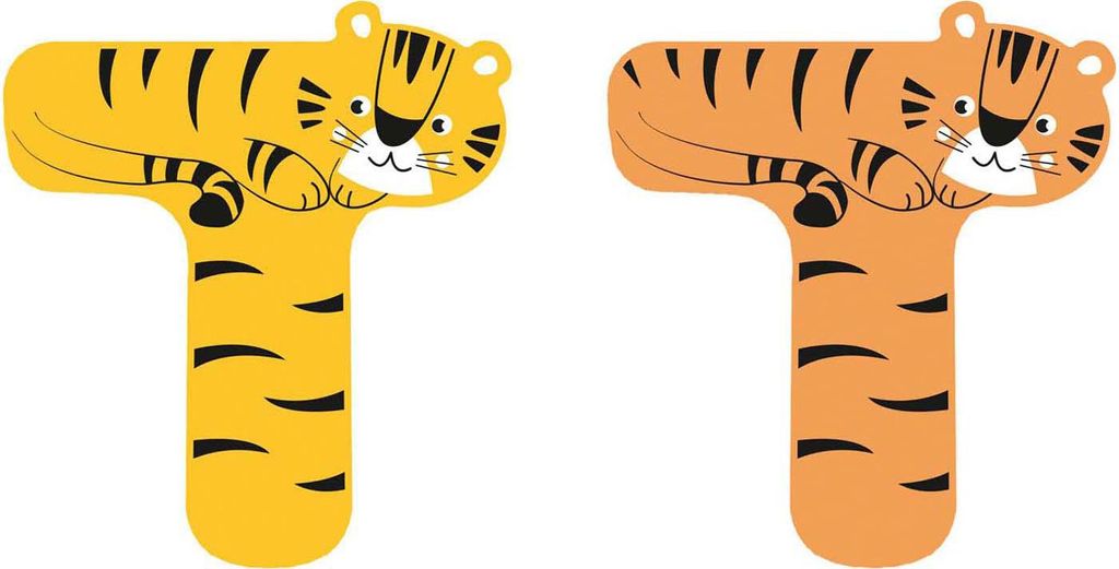 Kleiner Fuß - Holztier-Kinderbuchstabe - t