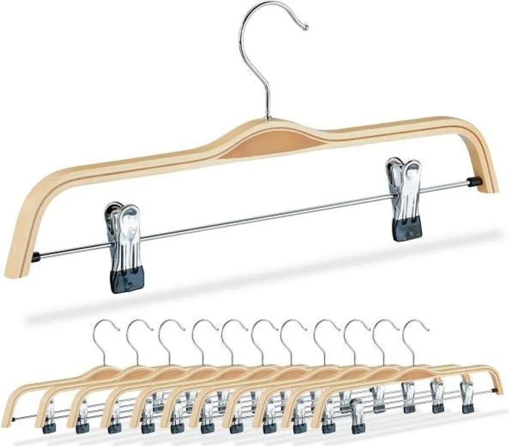 Set 12 Grucce Professionali per Gonne e Pantaloni - Design Cromato