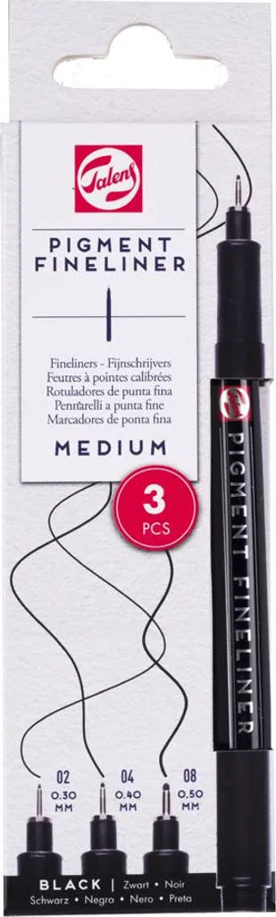 Stylo dessin technique noir pointe moyenne pour croquis et plans lot de 3