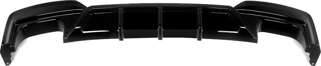 Spoiler de Pare-chocs Arrière Robuste en Noir Piano pour Look Sportif GT