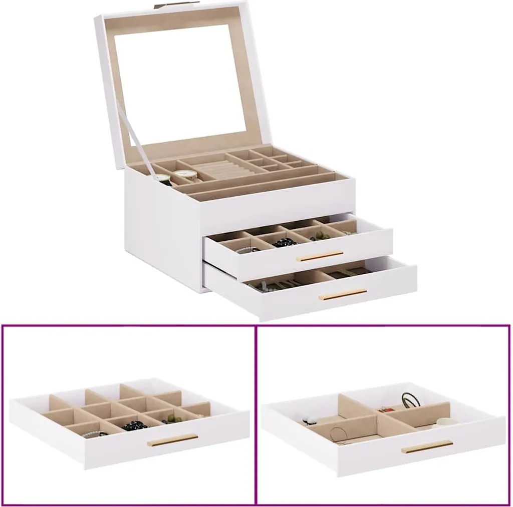 Best Möbel Portagioie 3 strati bianco 23x20,5x14 cm - Altri accessori per la casa CL9948085 1pacco