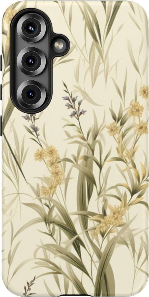 Zartes Wiesenpflanzen- und Gräsermuster – Hülle Kompatibel mit Samsung Galaxy S25