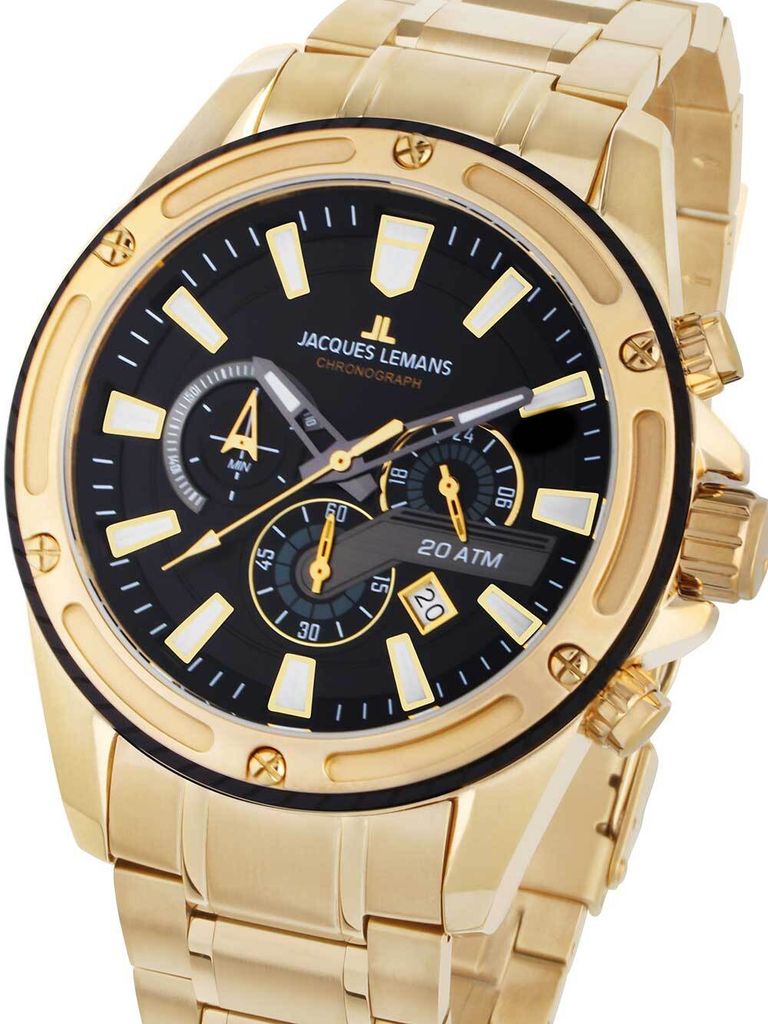 Jacques Lemans 1-2141J Liverpool Chronograph Herrenuhr 48mm 20ATM