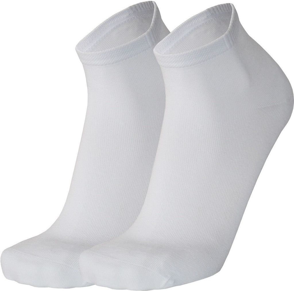 Tobeni 6 Paar Bambus Kurz-Socken ohne Gummi für Damen und Herren Weiß