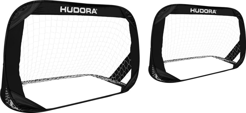 Pop Up Fußballtor, 2er Set, black
