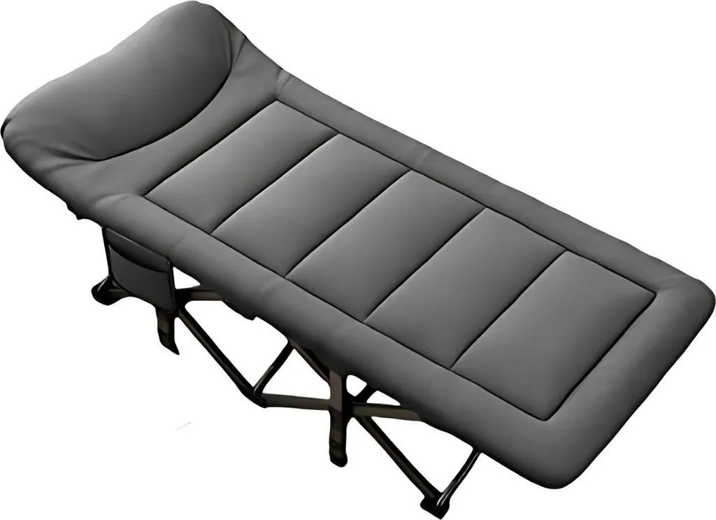Chaise longue de camping pliable compacte contre le mal de dos