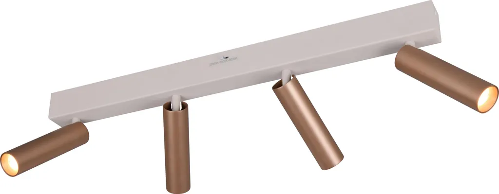 Lampada LED 65 cm Dimmerabile Metallo Caffè - Illuminazione Facile