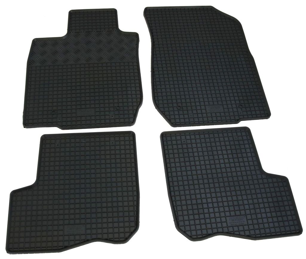 Gummifußmatten Set 4-teilig für Dacia Logan MCV (2006-2013), schwarz