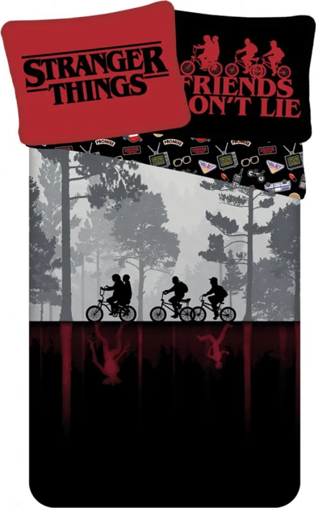 Parure de Lit Enfant Stranger Things Upside Down 140x200 Cadeau Geek