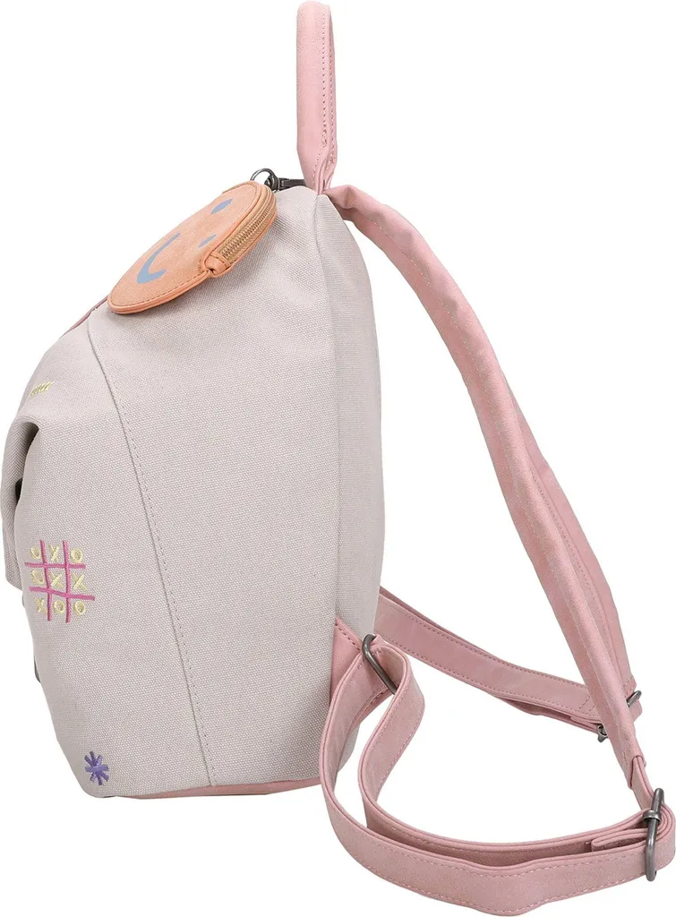 Zaino Vegan Fritzi aus Preußen Marit Limited | Beige Canvas Embro Fun