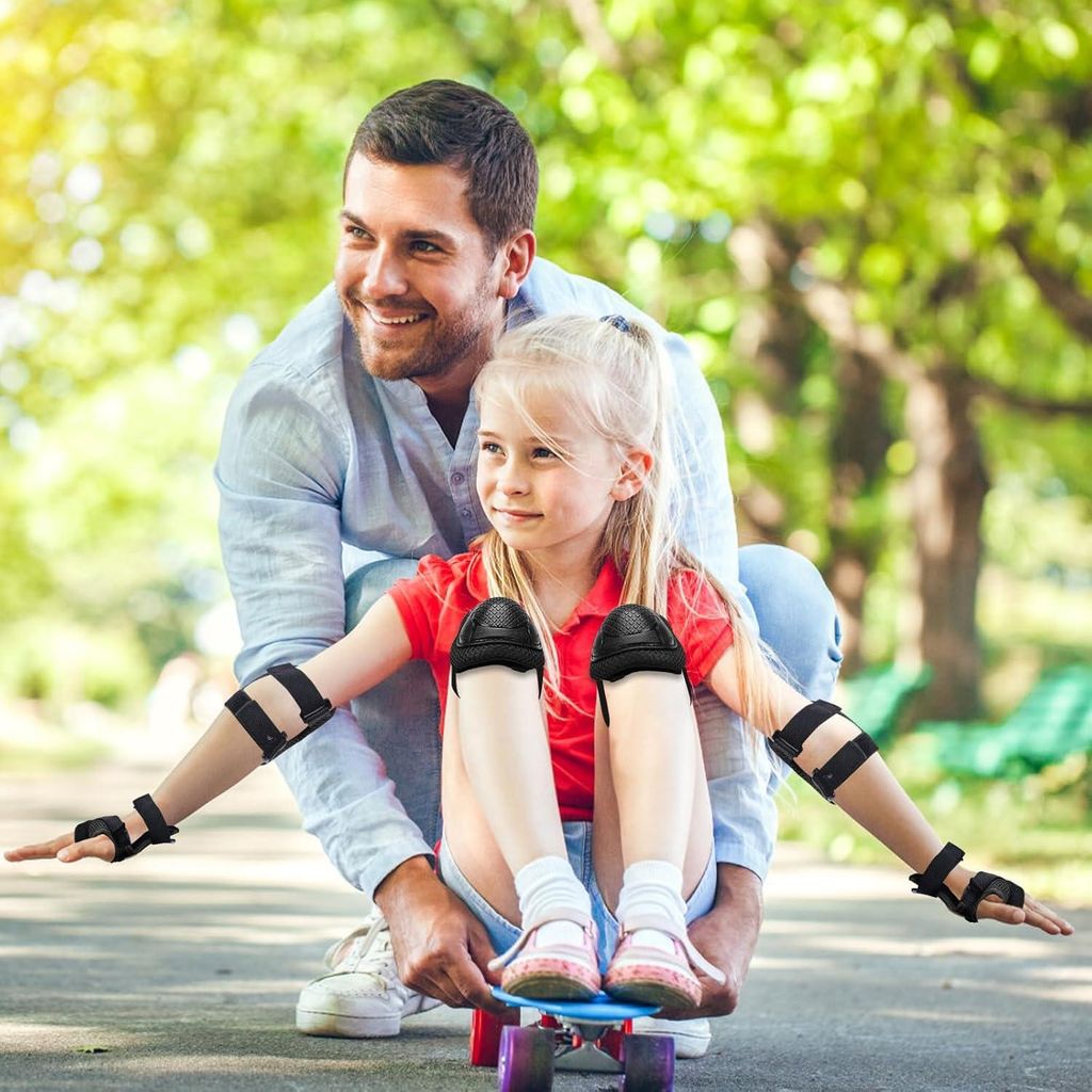 Kniebeschermers für Kinder, Knie- und Elleboogbeschermers für Kinder, Knieschützer-Set, Inline-Skates für Kinder, Schützer für Skateboarden, ...