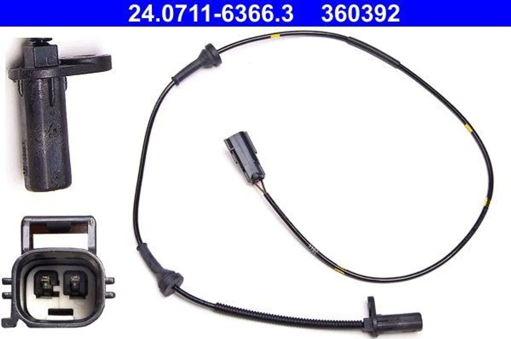 Capteur ABS de rechange pour Volvo XC90 - Qualité OE ATE 24.0711-6366.3