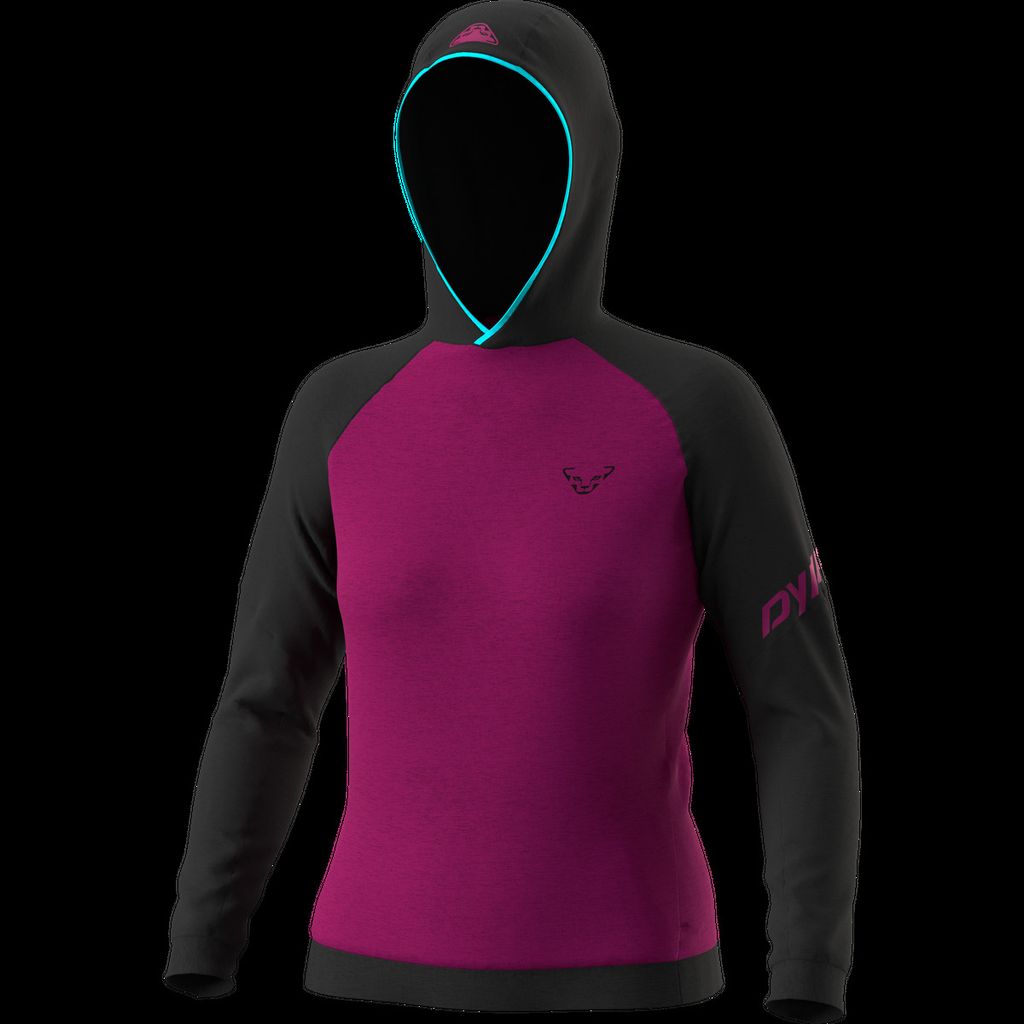 24/7 HOODY W - DynaFit, Größe:L, Farbe:6217 beet red melange
