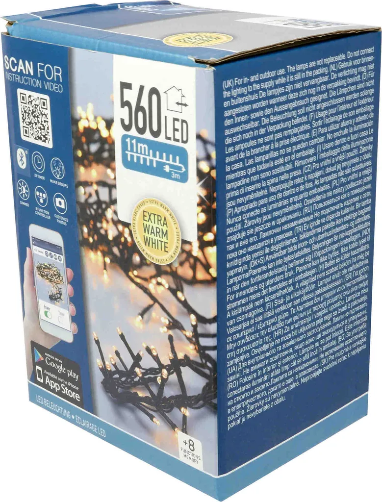 Guirlande lumineuse 560 LED blanc chaud intensité réglable App-Control - 7