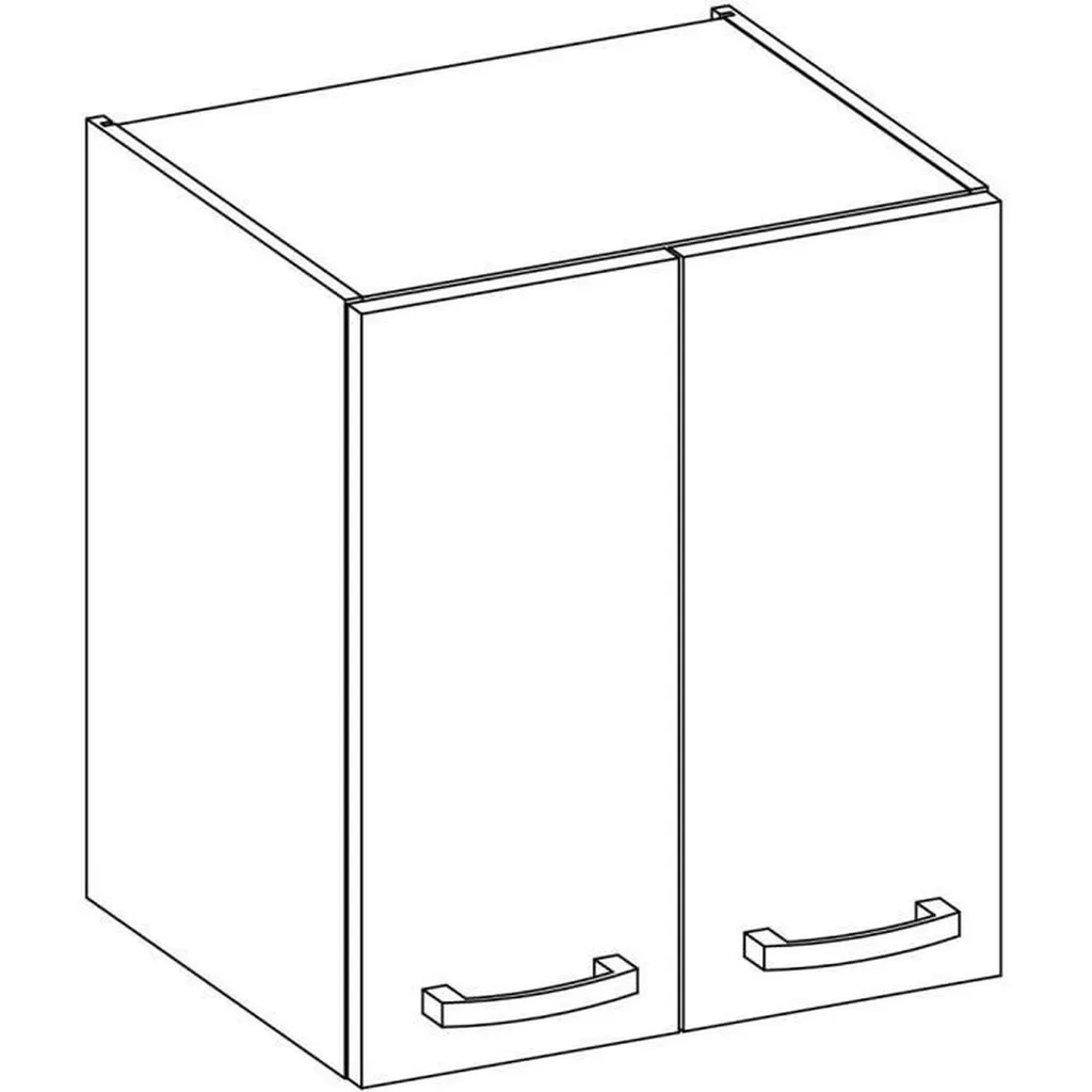 Solution rangement compact : Armoire haute LASSEN gris mat 60 cm - 6