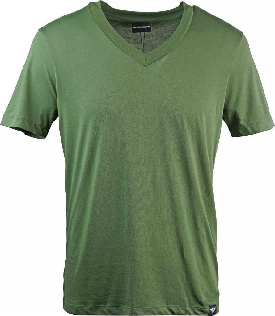 Emporio Armani - T-Shirt für Herren/Damen Uni, V-Ausschnitt SY1028 (XS) (Grün)