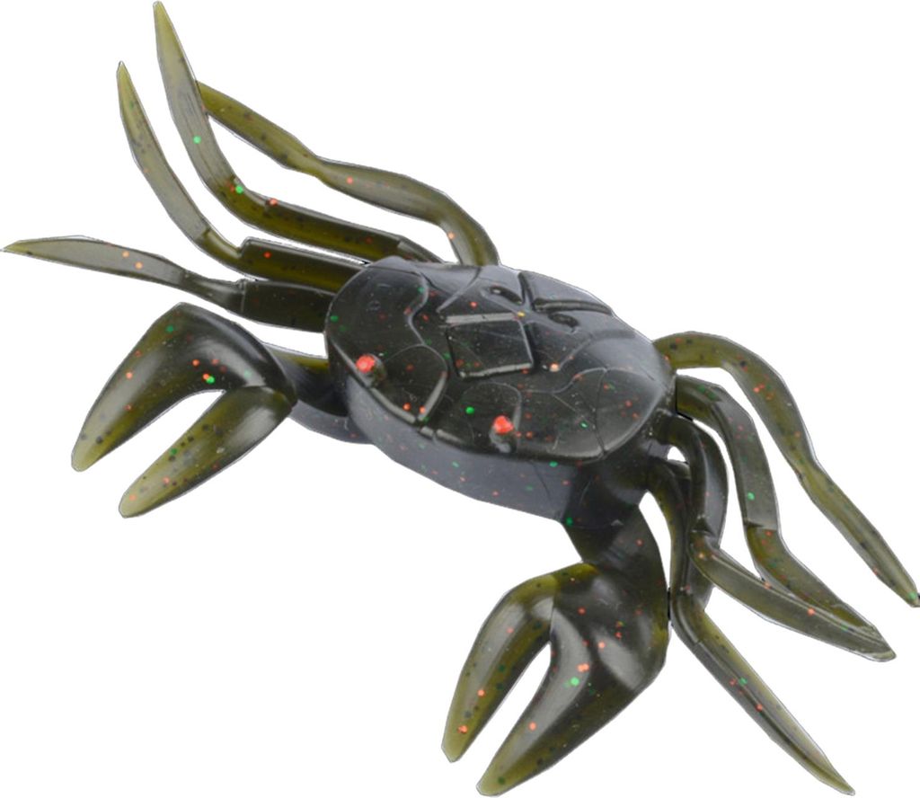 10 cm/16,5 g, langsam sinkender weicher Krabbenköder, weit werfender bionischer Krabbenköder, bunter künstlicher PVC-Köder, Salzwasser-/Süßwa...