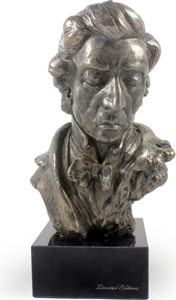 Fryderyk Frédéric Chopin - Marmor-Büste, Statue einer berühmten Person, Dekoration für Büro, Schule und Hotel der Marke Art-Dog