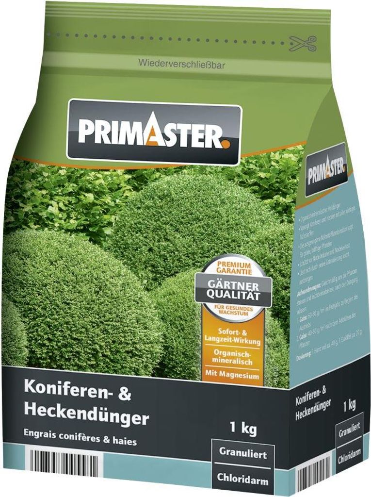 Primaster Gartendünger Hecken und Koniferen 1 kg Produktbild 