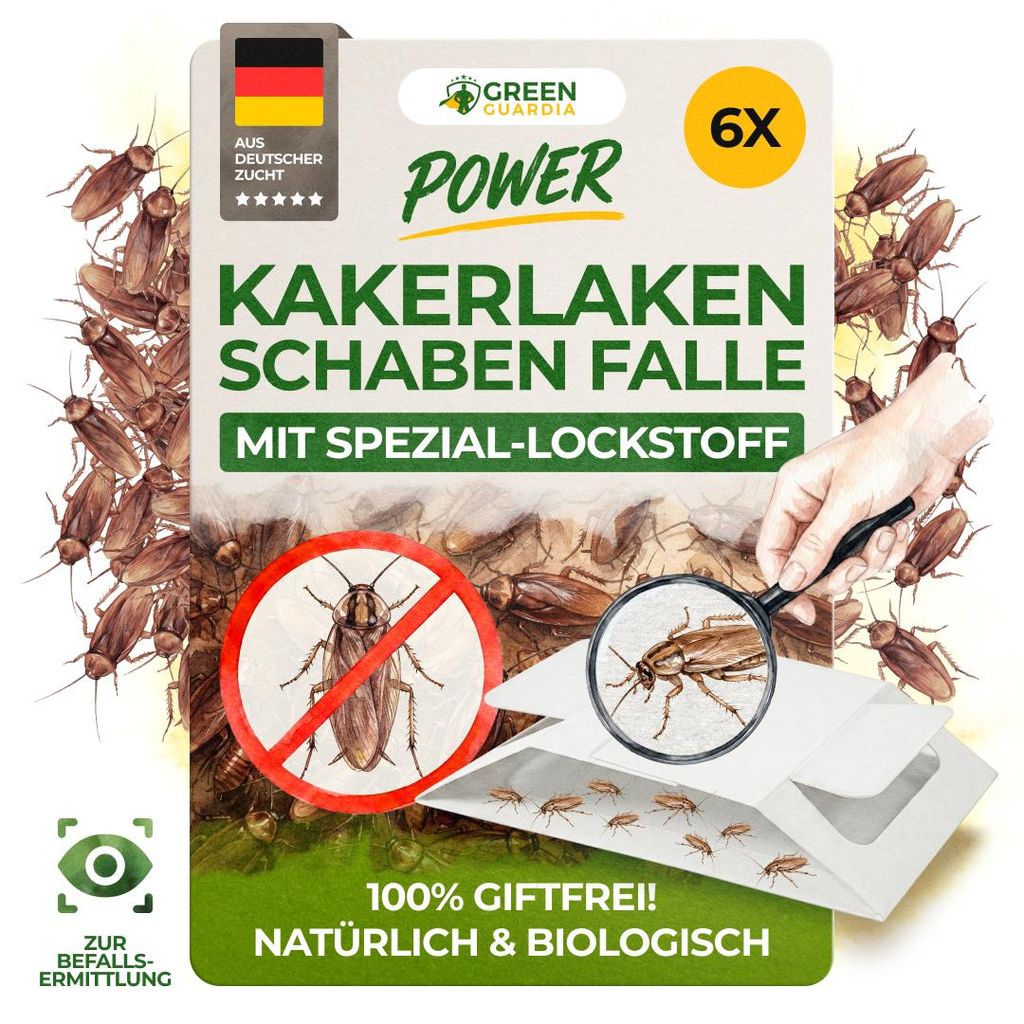 Green Guardia Schabenfalle mit Spezial-Lockstoff – 6x Produktbild 