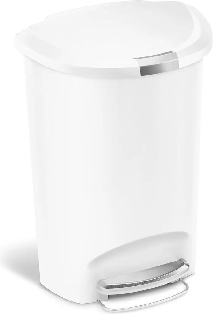 Poubelle 50L demi-lune anti-odeurs - Fini les déchets qui encombrent le sol