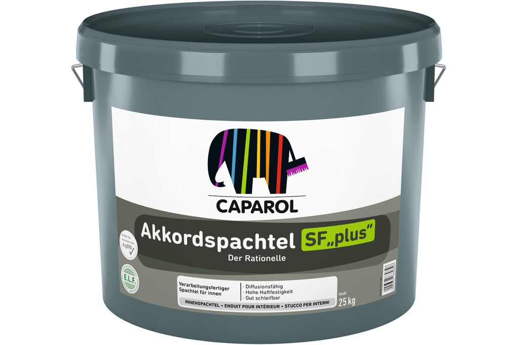Caparol Akkordspachtel SF plus, in secchio, 25 kg Immagine del prodotto 