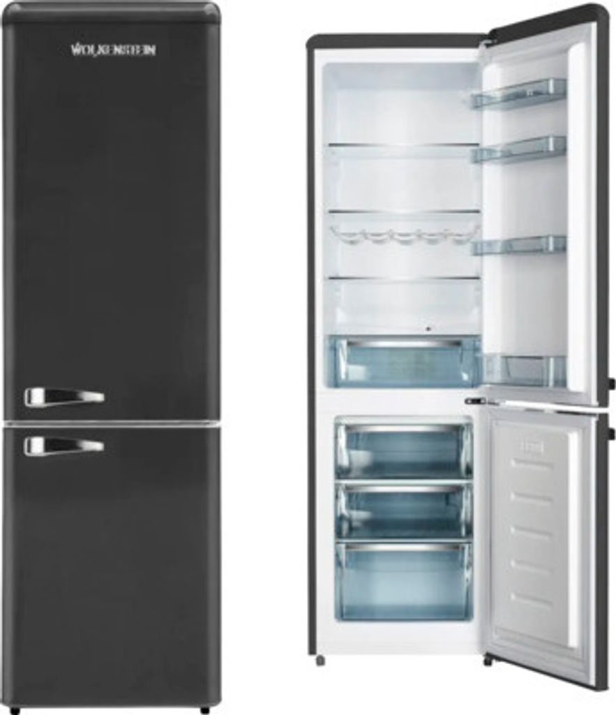 Wolkenstein KG250.4RT BRetro Kühl-/ Gefrierkombiantion, schwarz