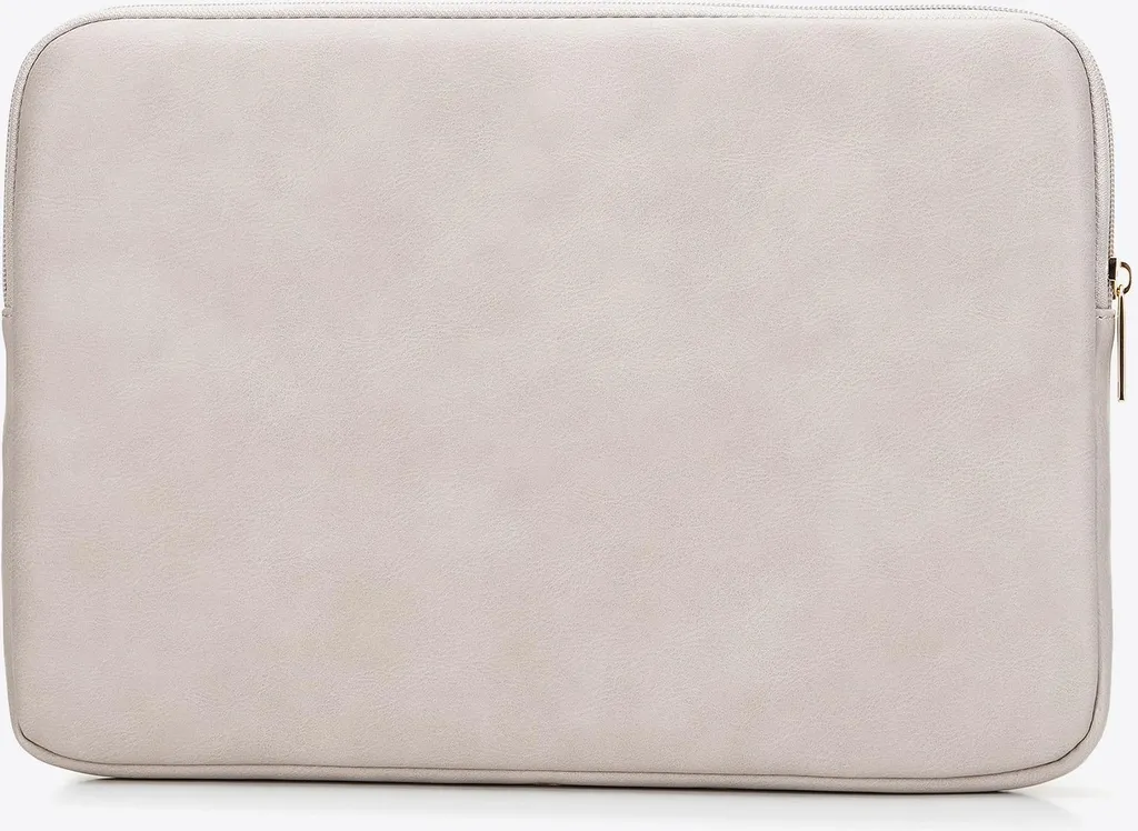 Sacoche ordinateur portable Wittchen 14 pouces en simili cuir beige