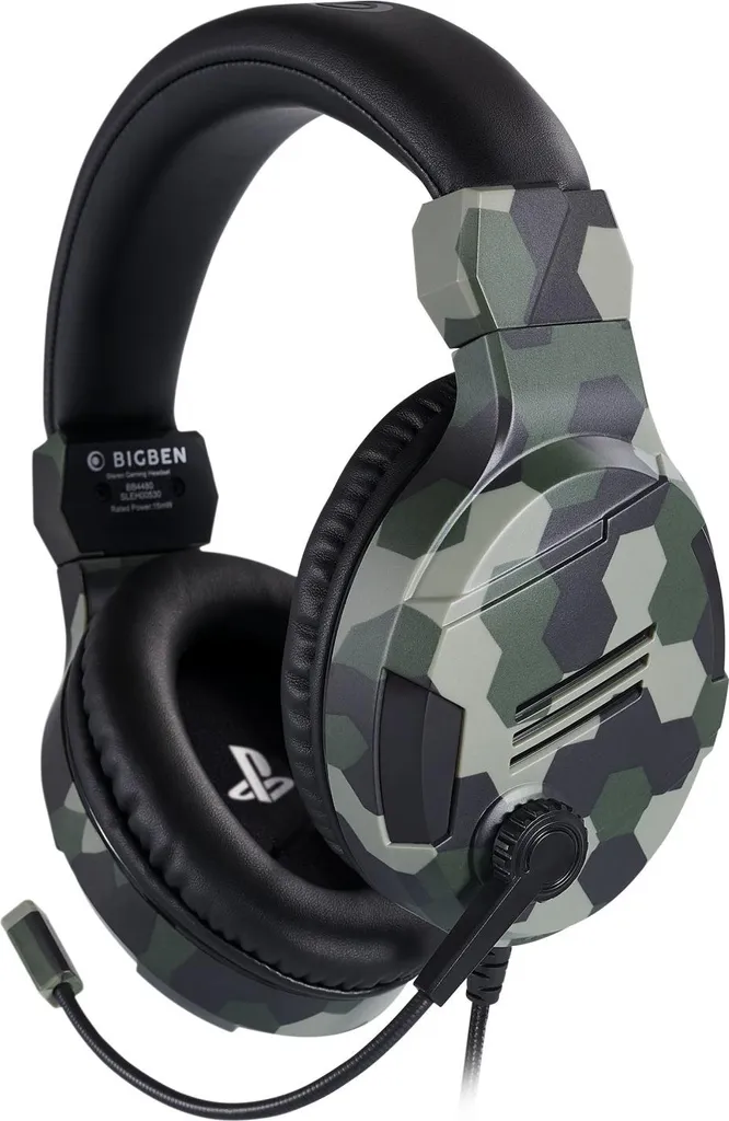 Bigben PS4OFHEADSETV3G Cuffia Gaming PS4 Mimetica - Prezzo Migliore