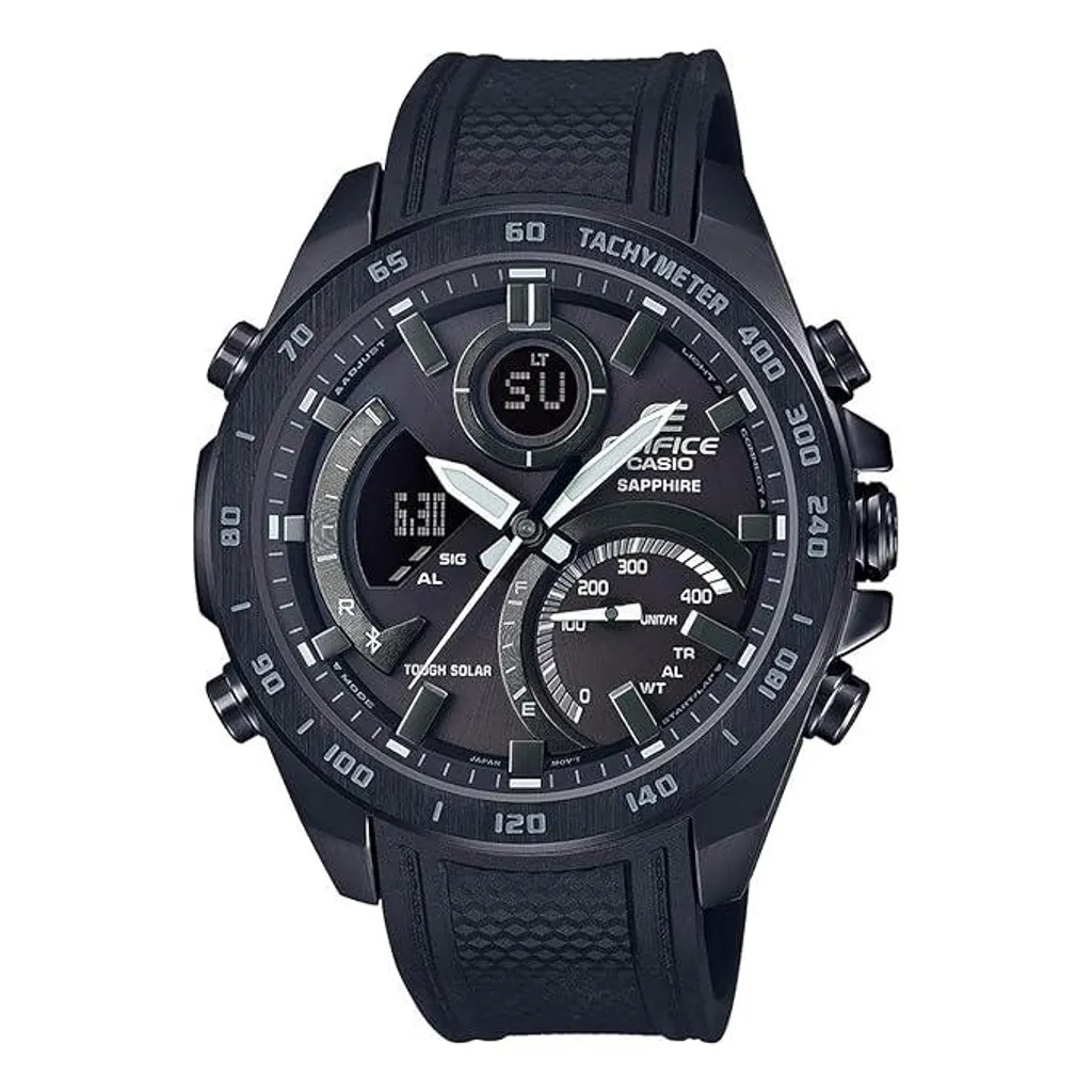Casio Edifice ECB-900PB-1ADR Montre Connectée avec Énergie Solaire Noire