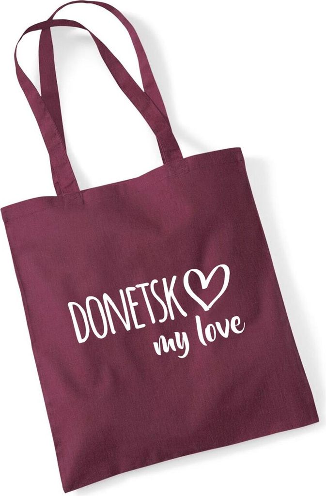 Huuraa Jutebeutel Donetsk my love 10 Liter Burgundy Produktbild 