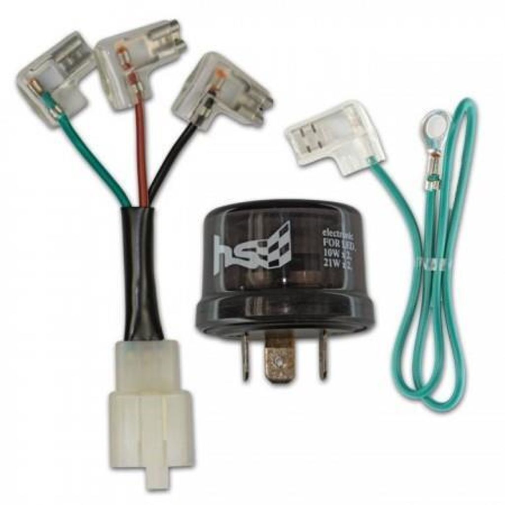 Blinkrelais 12V 10-21W 3P Adapter LED